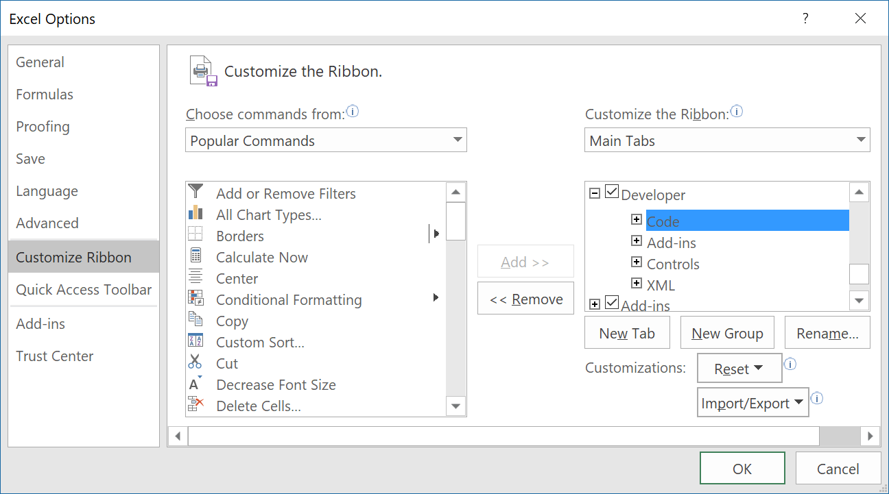 excel visual basic