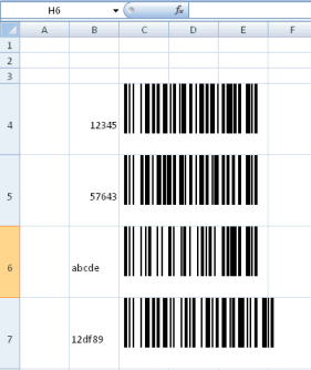 barcode generator excel